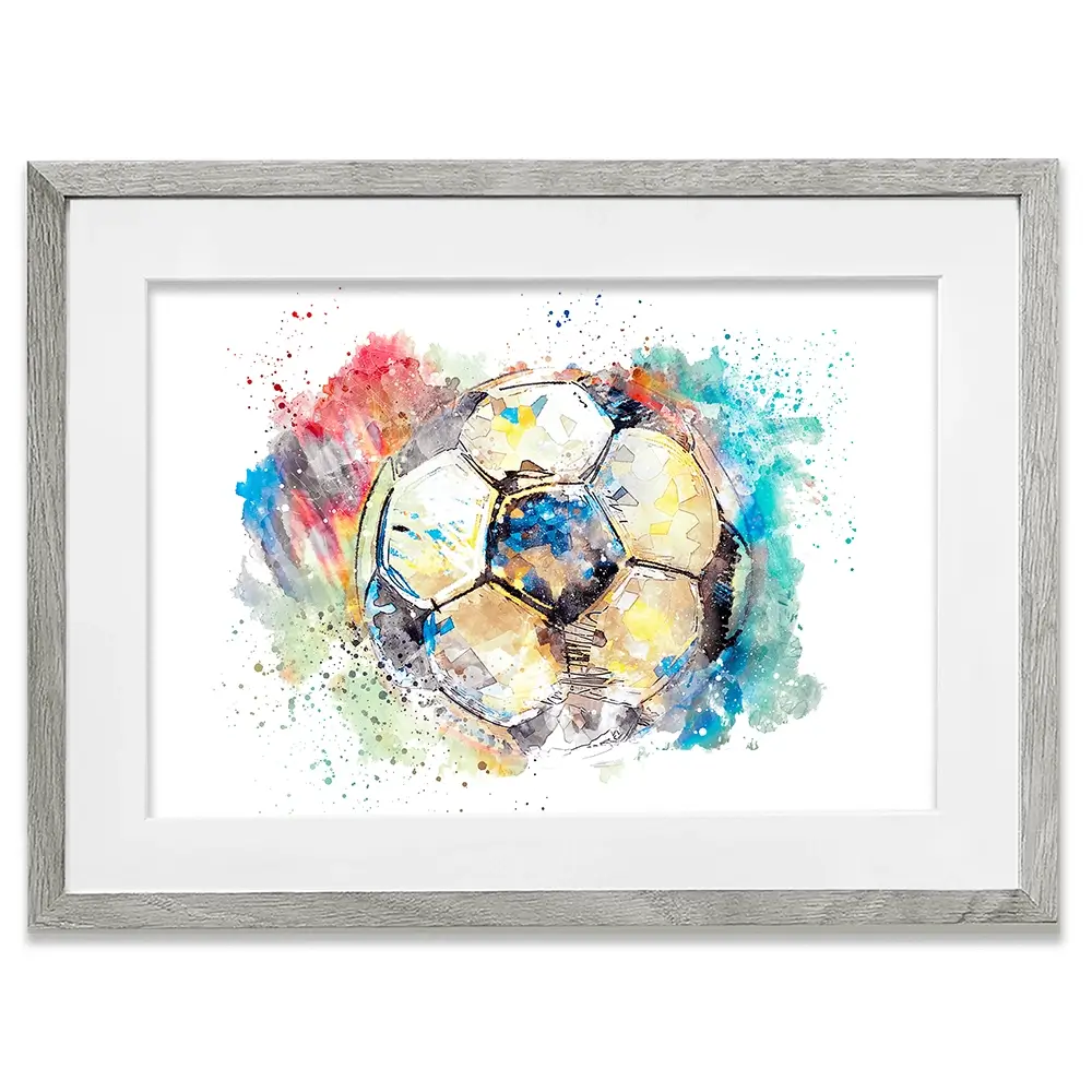 Football Splash Framed Art Print Football Splash Framed Art Print wall art product marina shin / Shutterstock