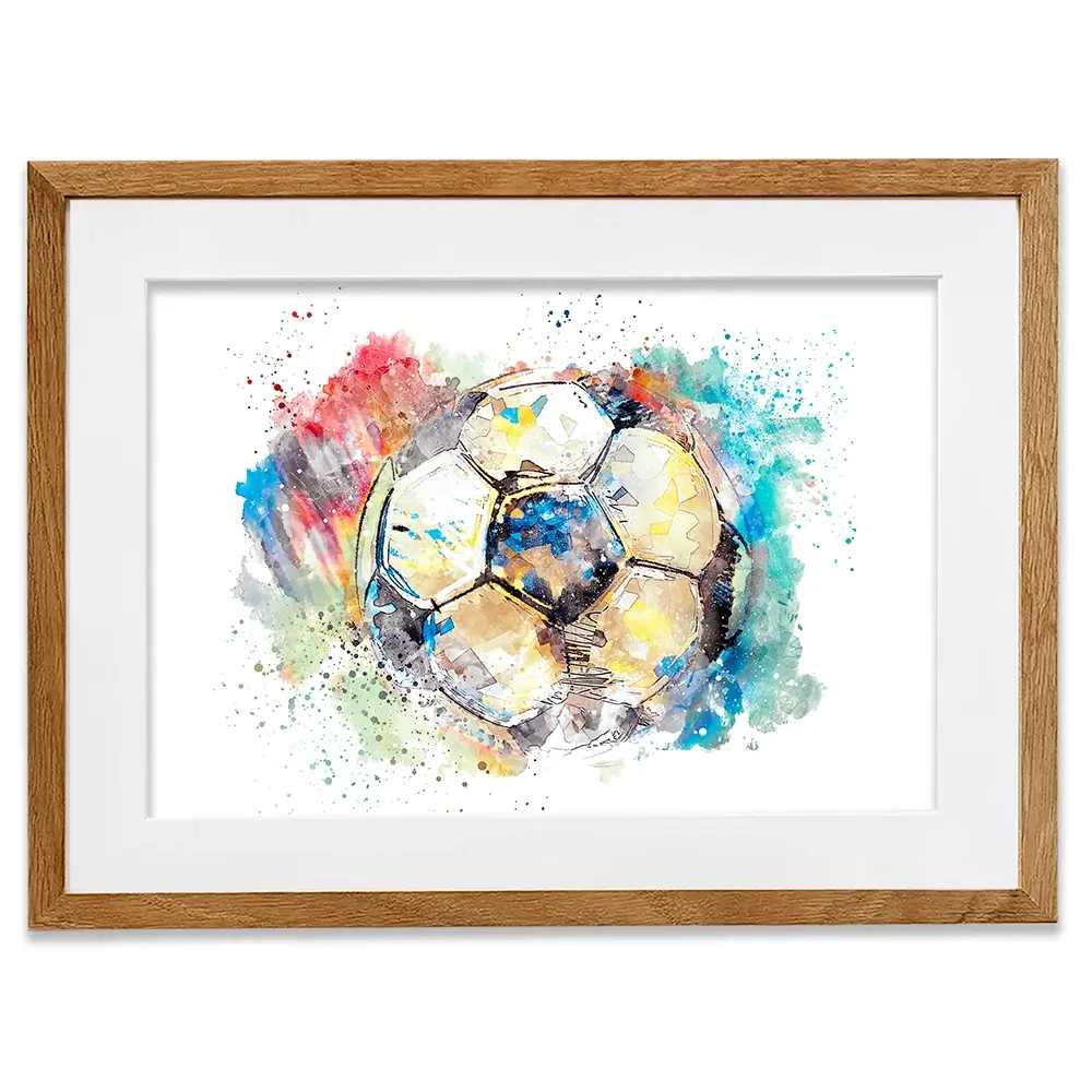 Football Splash Framed Art Print Football Splash Framed Art Print wall art product marina shin / Shutterstock