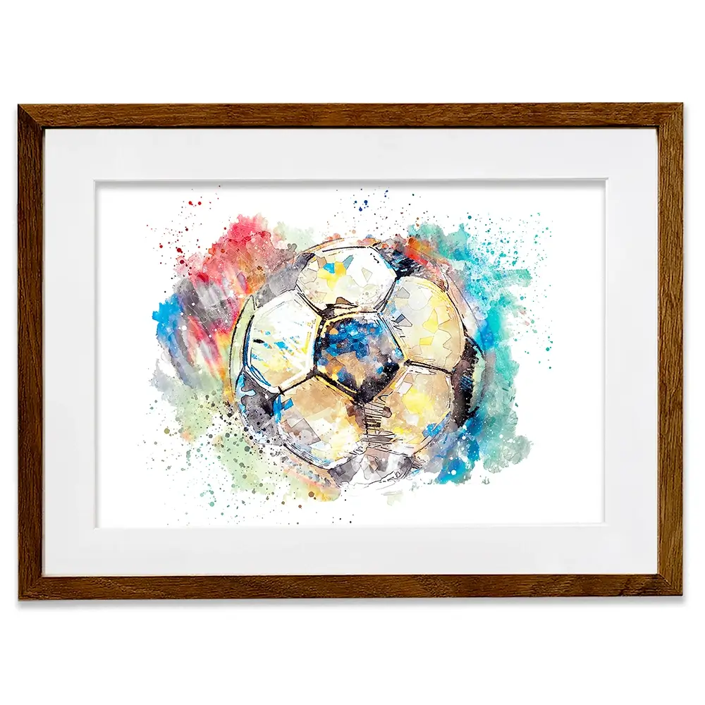 Football Splash Framed Art Print Football Splash Framed Art Print wall art product marina shin / Shutterstock