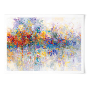 Forest By The Frozen Lake Art Print Forest By The Frozen Lake Art Print wall art product Leon Devenice