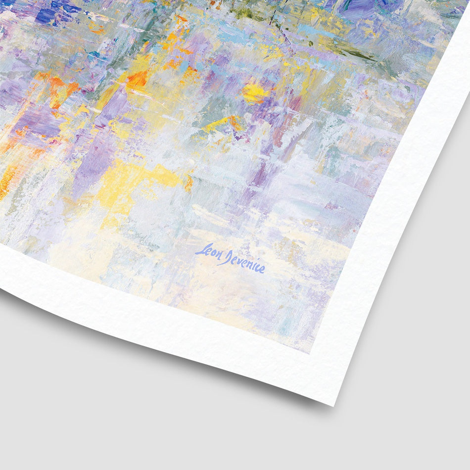 Forest By The Frozen Lake Art Print Forest By The Frozen Lake Art Print wall art product Leon Devenice