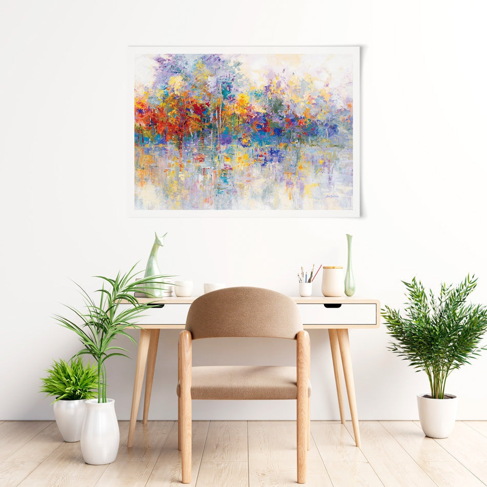 Forest By The Frozen Lake Art Print Forest By The Frozen Lake Art Print wall art product Leon Devenice