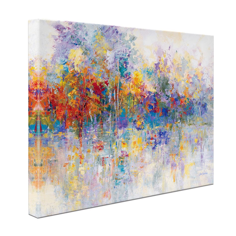 Forest By The Frozen Lake Canvas Print wall art product Leon Devenice