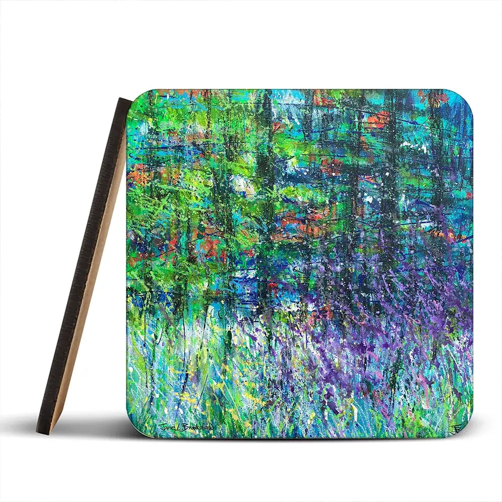 Forest Greens Coaster Set Forest Greens Coaster Set wall art product Jane Brookshaw