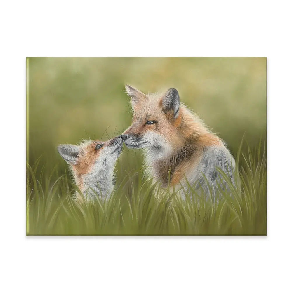 Fox And Cub Canvas Print Fox And Cub Canvas Print wall art product Georgie Turner