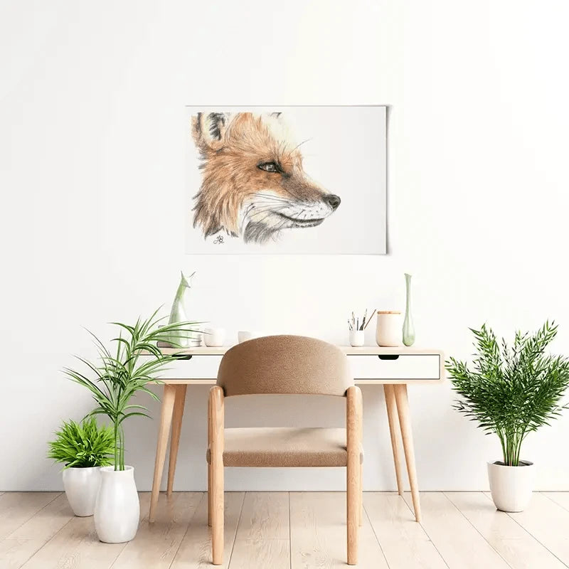Fox Illustration Art Print Fox Illustration Art Print wall art product Jackie Bridges