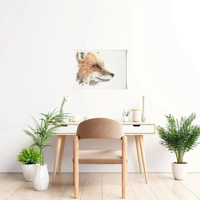 Fox Illustration Art Print Fox Illustration Art Print wall art product Jackie Bridges