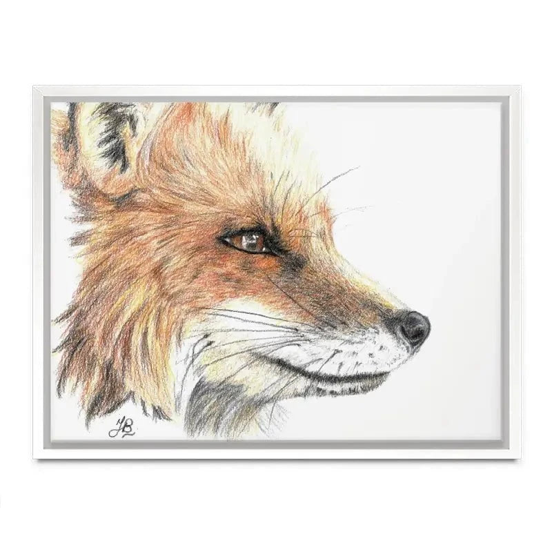 Fox Illustration Canvas Print Fox Illustration Canvas Print wall art product Jackie Bridges