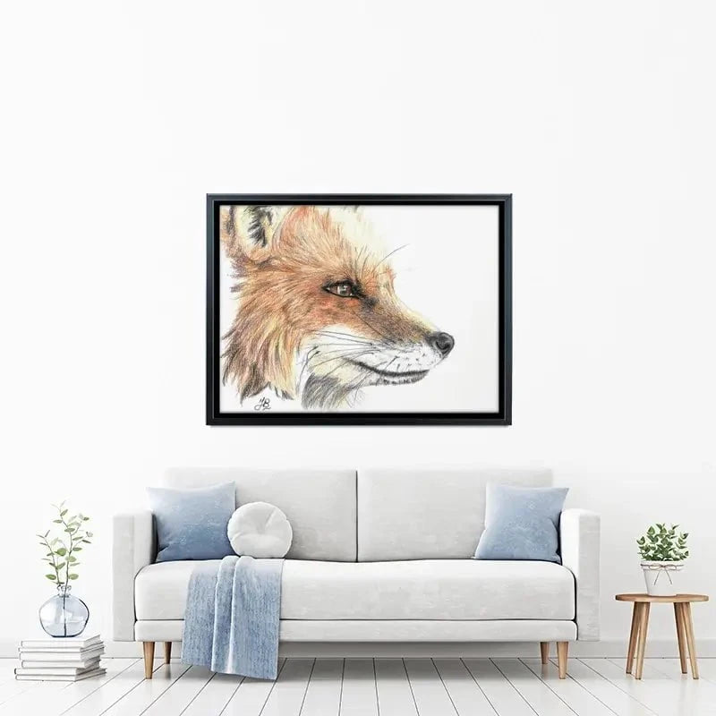 Fox Illustration Canvas Print Fox Illustration Canvas Print wall art product Jackie Bridges