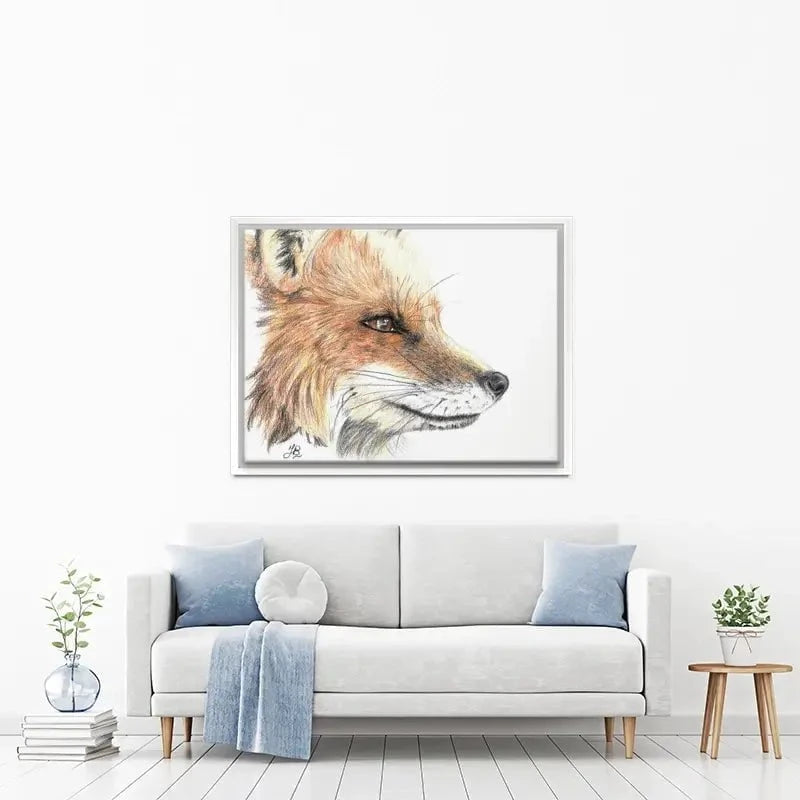 Fox Illustration Canvas Print Fox Illustration Canvas Print wall art product Jackie Bridges