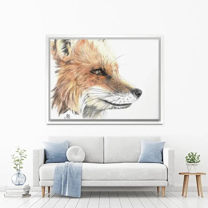 Fox Illustration Canvas Print Fox Illustration Canvas Print wall art product Jackie Bridges