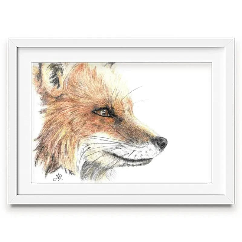 Fox Illustration Framed Art Print Fox Illustration Framed Art Print wall art product Jackie Bridges
