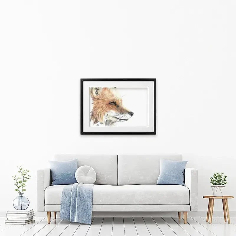 Fox Illustration Framed Art Print Fox Illustration Framed Art Print wall art product Jackie Bridges