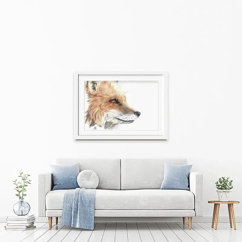 Fox Illustration Framed Art Print Fox Illustration Framed Art Print wall art product Jackie Bridges