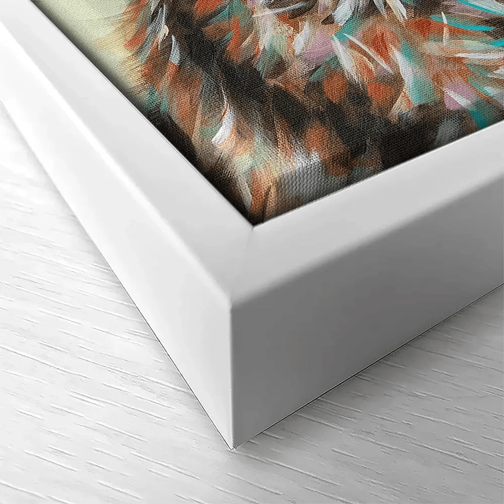 Fox With Flowers Canvas Print Fox With Flowers Canvas Print wall art product Carolee Vitaletti