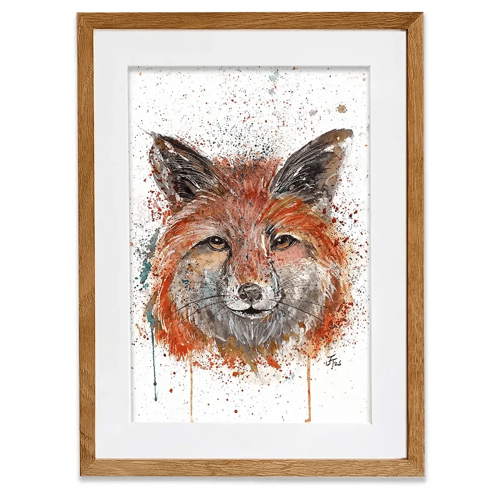 Foxy Framed Art Print Foxy Framed Art Print wall art product Jamie Taylor