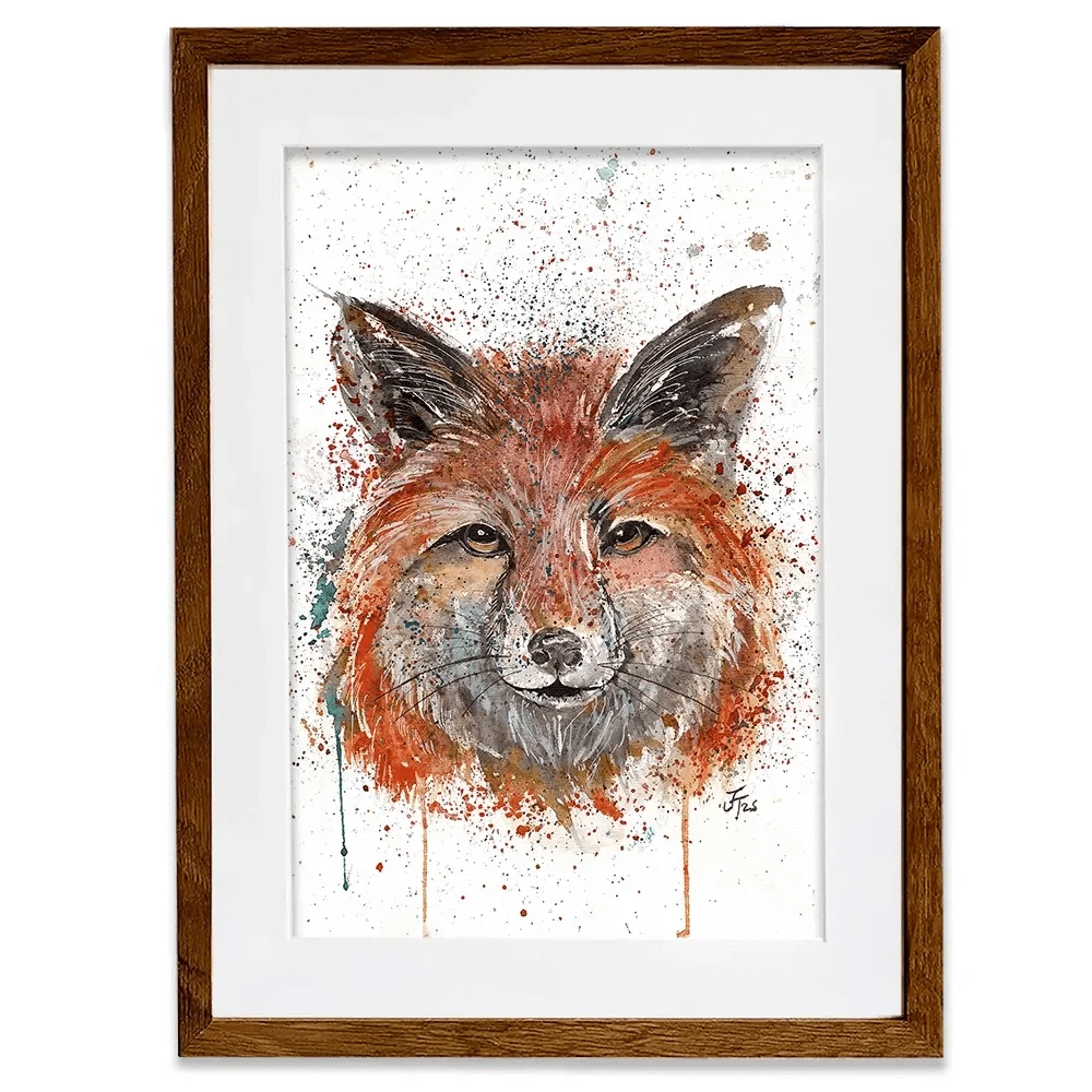 Foxy Framed Art Print Foxy Framed Art Print wall art product Jamie Taylor