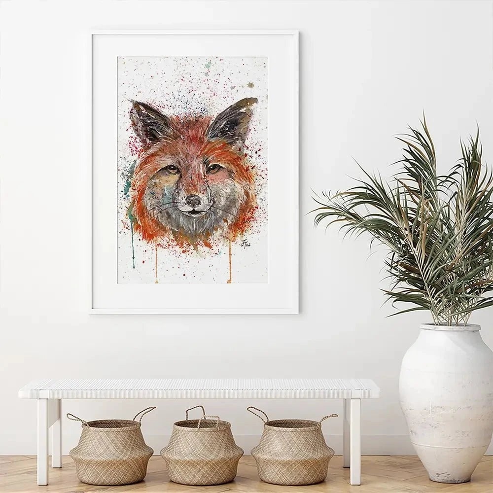 Foxy Framed Art Print Foxy Framed Art Print wall art product Jamie Taylor