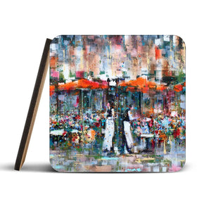 French Terras Coaster Set Rainbow Soul Tree Coaster Set | Rainbow Soul Tree Art Coasters wall art product Studio Paint-Ing