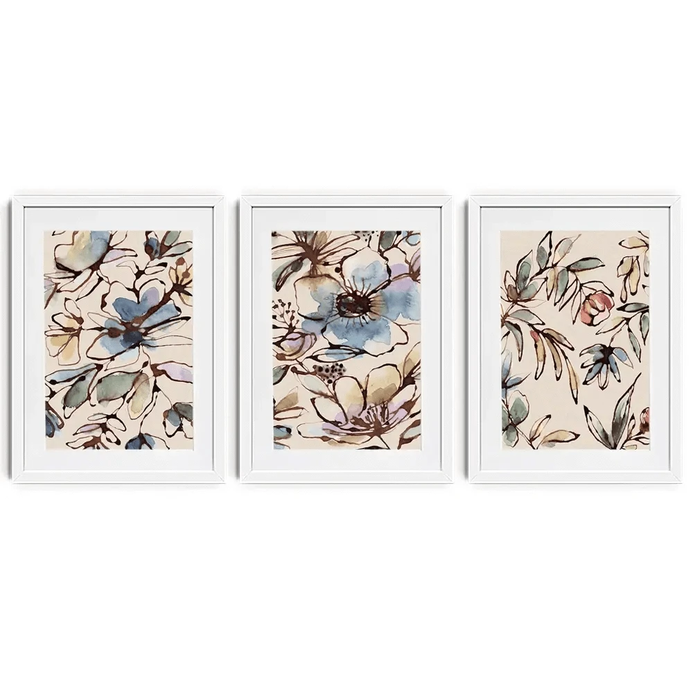 Fresh Cut Framed Art Print Trio Fresh Cut Framed Art Print Trio wall art product Lisa Nohren - Independent