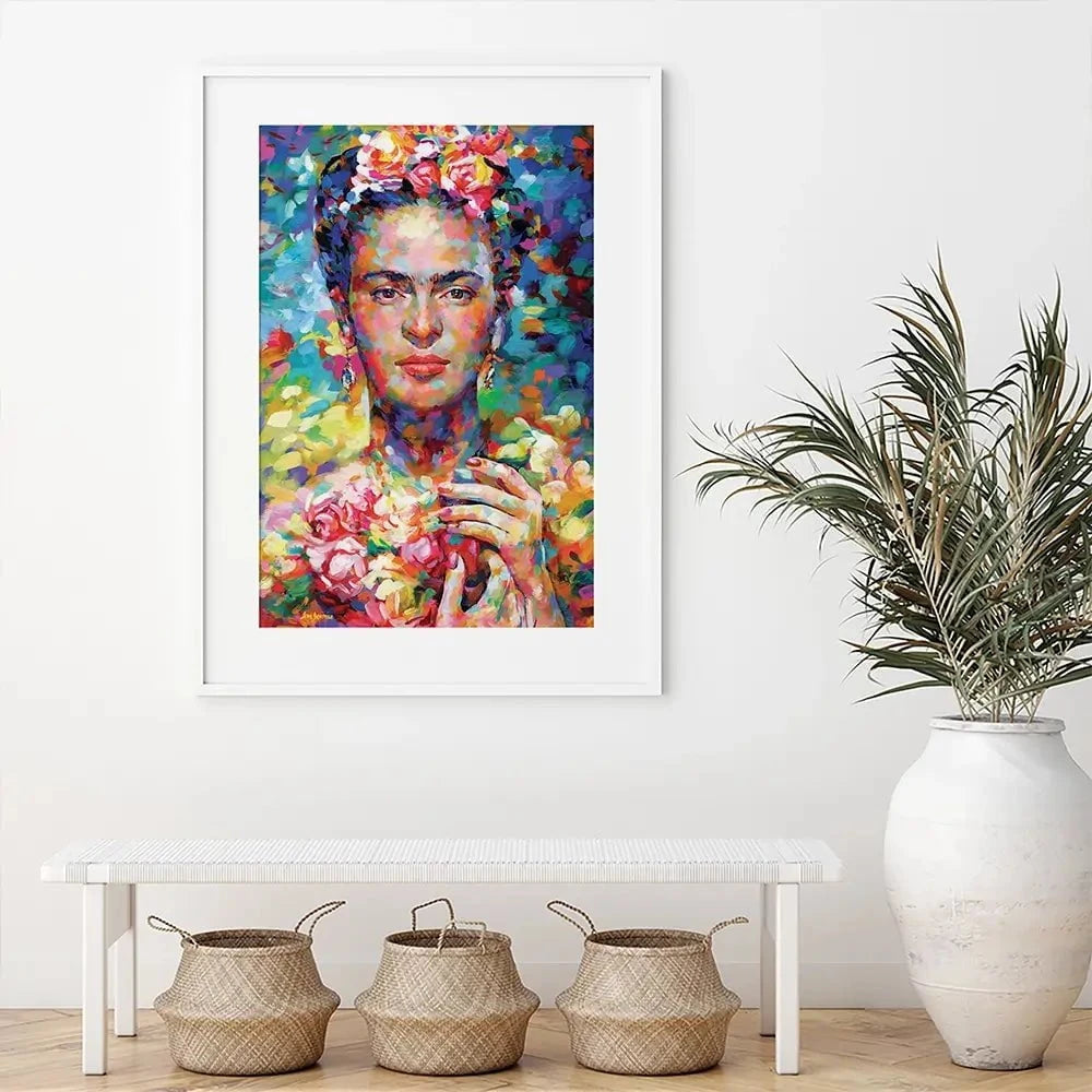 Frida Framed Art Print Frida Framed Art Print wall art product Leon Devenice