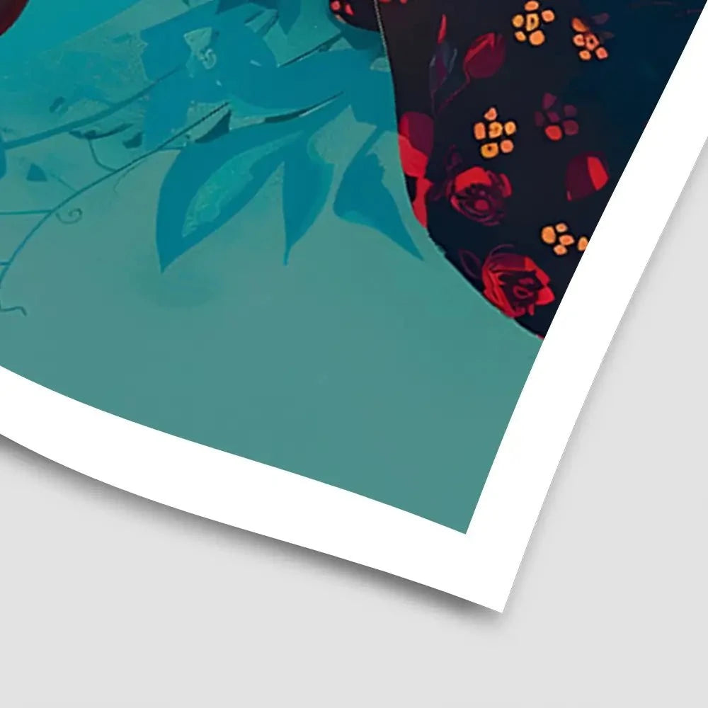 Frida In Flowers Art Print Frida In Flowers Art Print wall art product Art Print Shop