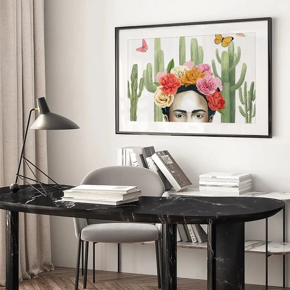 Frida In Nature Framed Art Print Frida In Nature Framed Art Print wall art product Grace Popp