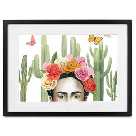Frida In Nature Framed Art Print Frida In Nature Framed Art Print wall art product Grace Popp