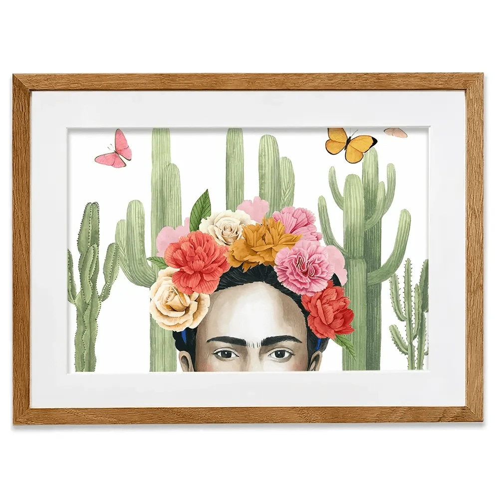 Frida In Nature Framed Art Print Frida In Nature Framed Art Print wall art product Grace Popp