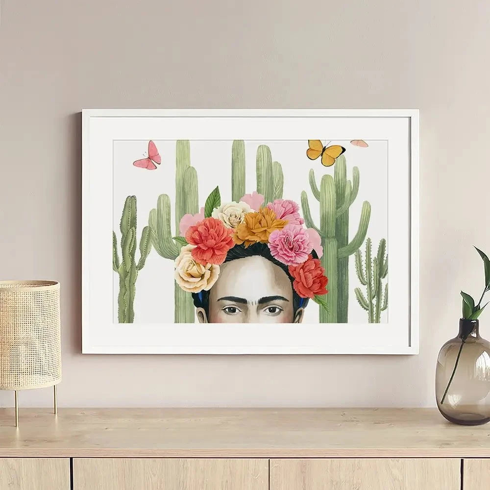 Frida In Nature Framed Art Print Frida In Nature Framed Art Print wall art product Grace Popp