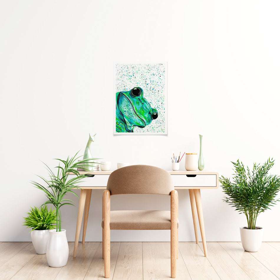 Frog Monty Art Print Frog Monty Art Print wall art product Emma LC Art