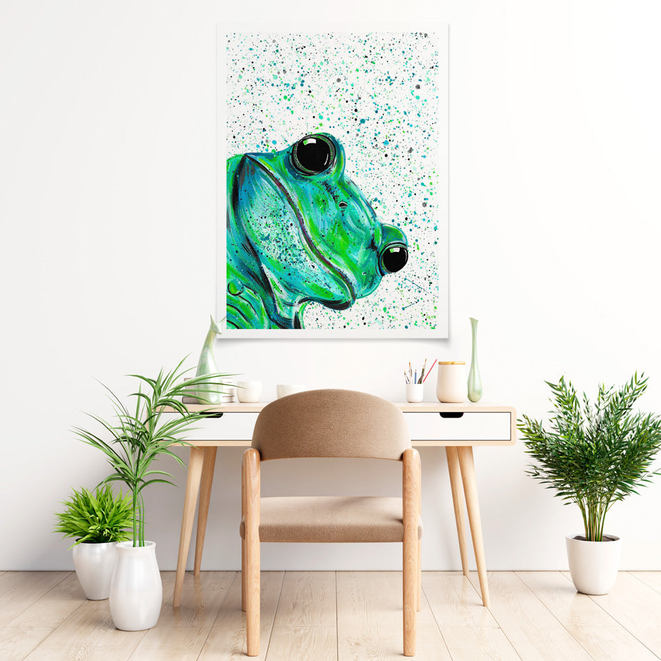 Frog Monty Art Print Frog Monty Art Print wall art product Emma LC Art