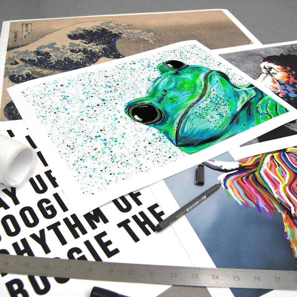 Frog Monty Art Print Frog Monty Art Print wall art product Emma LC Art
