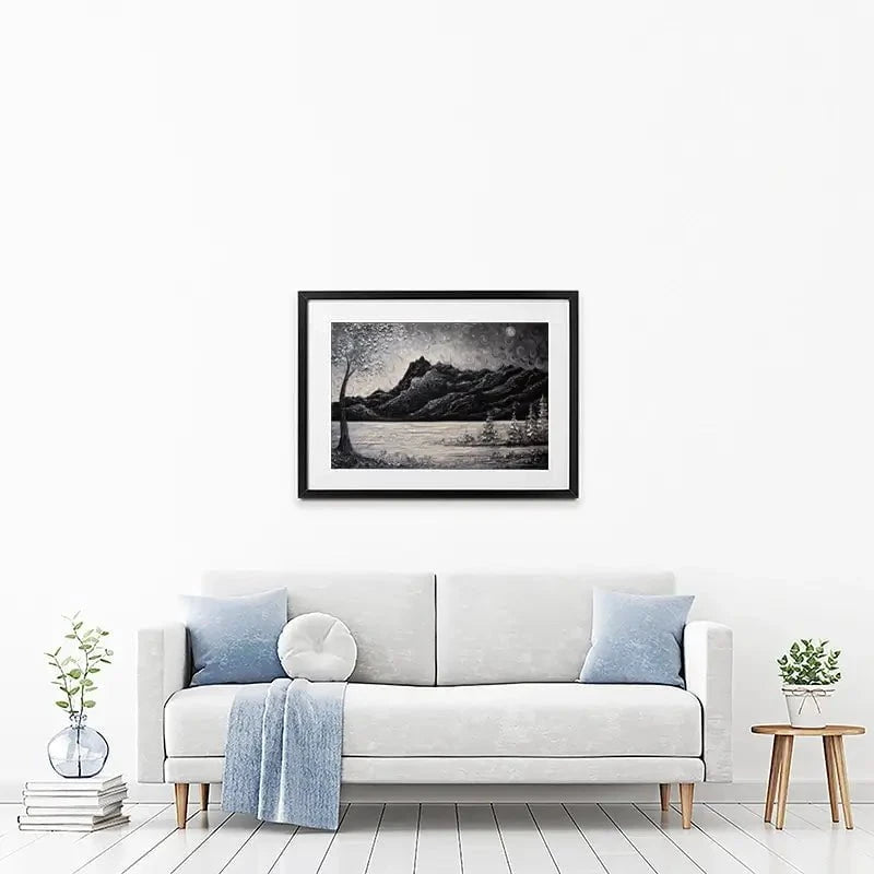 Frosty Dreams Framed Art Print Frosty Dreams Framed Art Print wall art product Nada Khatib