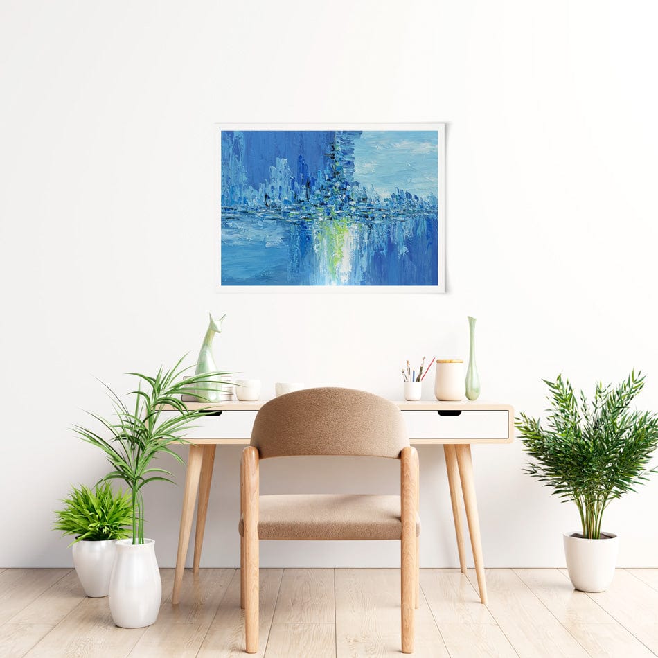 Frozen City Art Print wall art product Olga Tkachyk