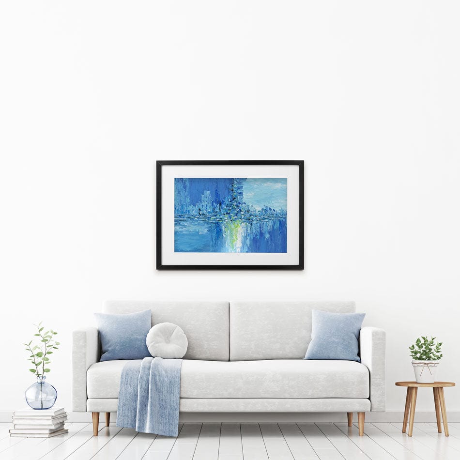 Frozen City Framed Art Print wall art product Olga Tkachyk