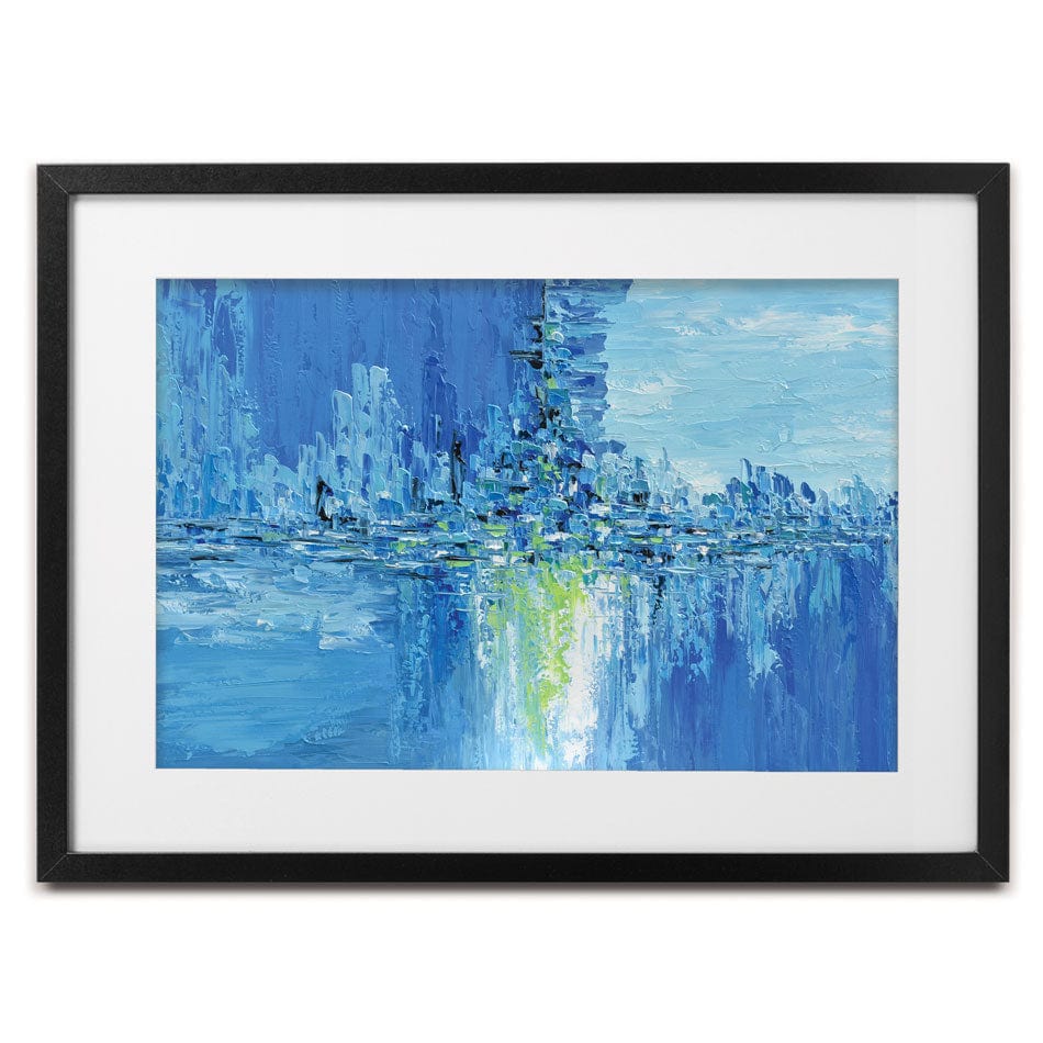 Frozen City Framed Art Print wall art product Olga Tkachyk
