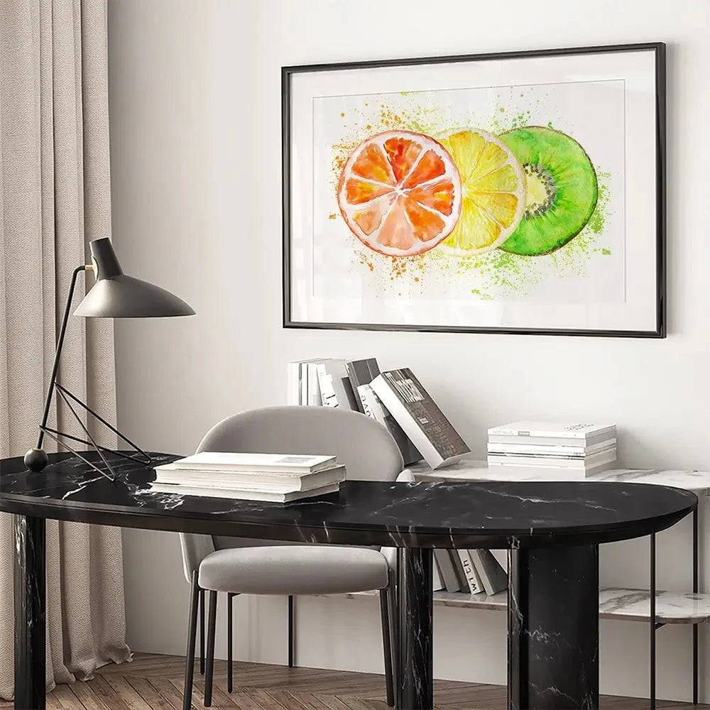 Fruity Framed Art Print Fruity Framed Art Print wall art product SvetaArtStore / Shutterstock
