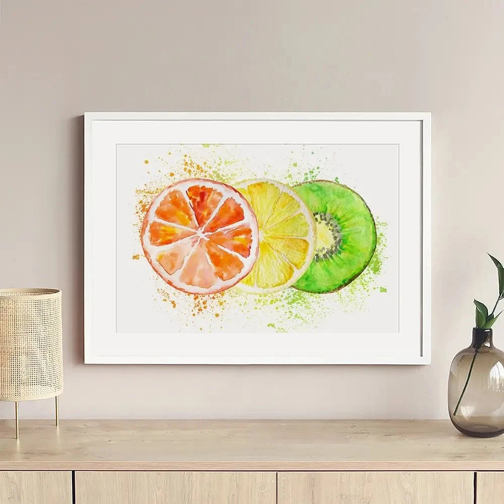 Fruity Framed Art Print Fruity Framed Art Print wall art product SvetaArtStore / Shutterstock
