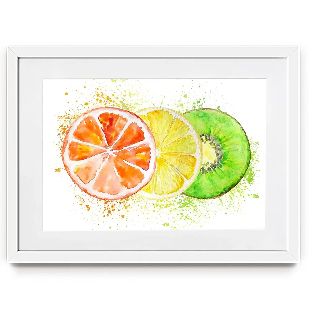 Fruity Framed Art Print Fruity Framed Art Print wall art product SvetaArtStore / Shutterstock