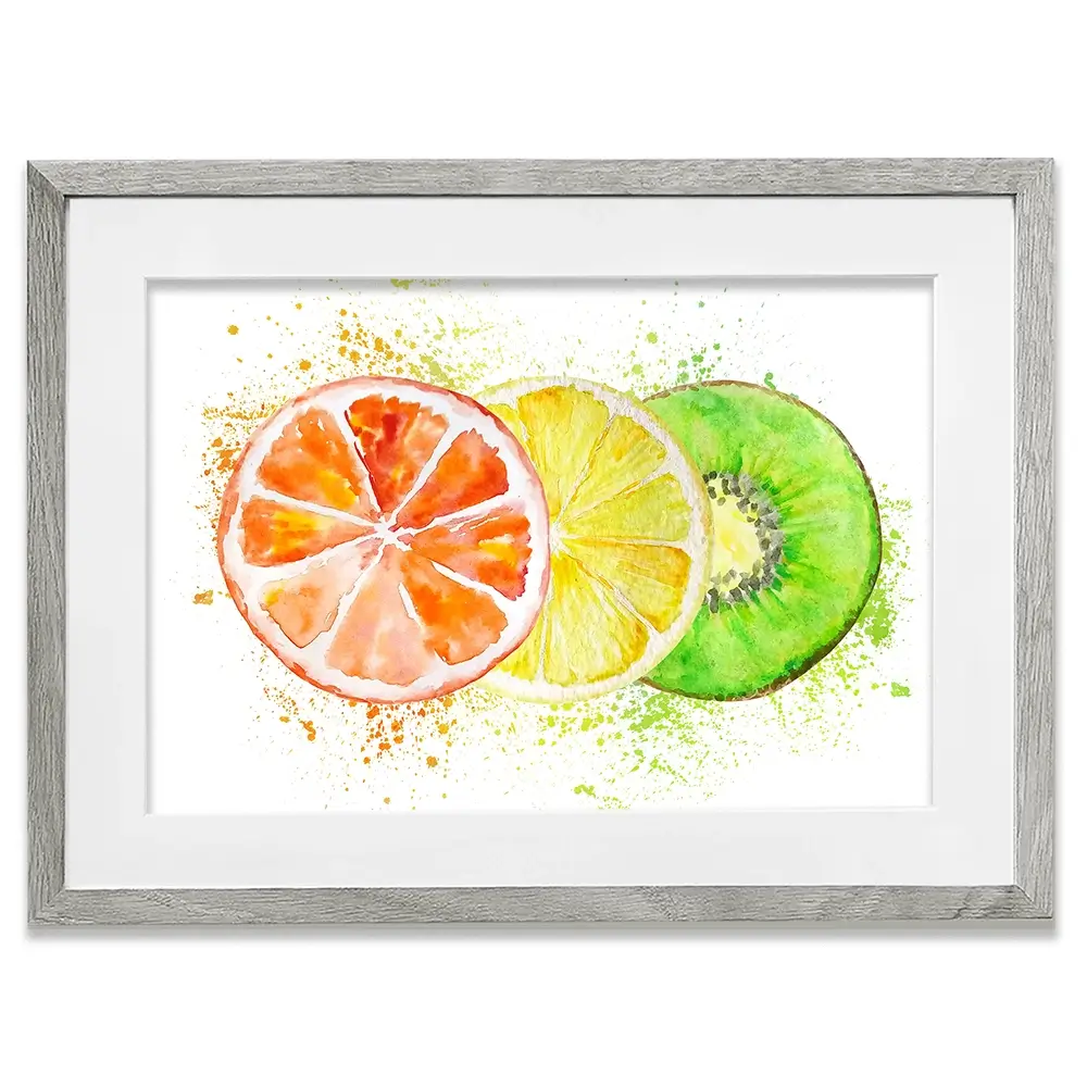 Fruity Framed Art Print Fruity Framed Art Print wall art product SvetaArtStore / Shutterstock