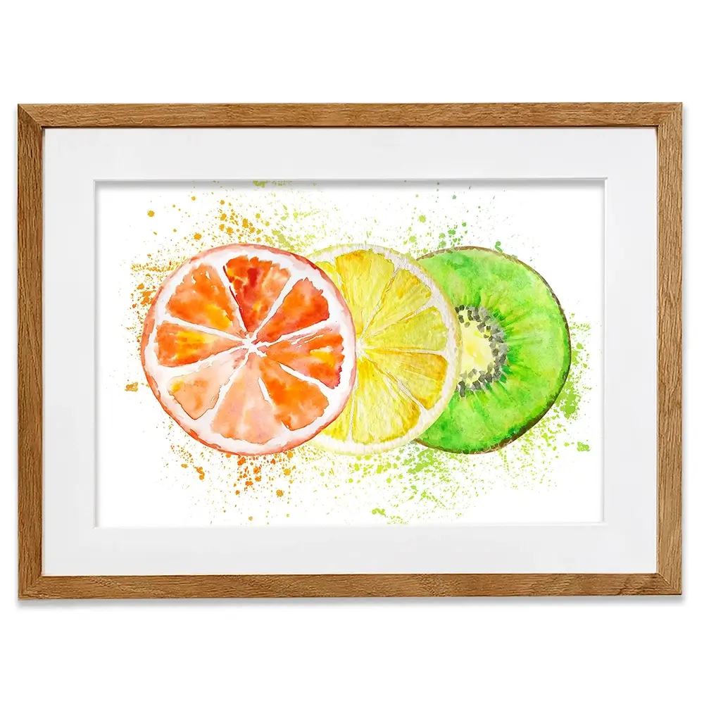 Fruity Framed Art Print Fruity Framed Art Print wall art product SvetaArtStore / Shutterstock