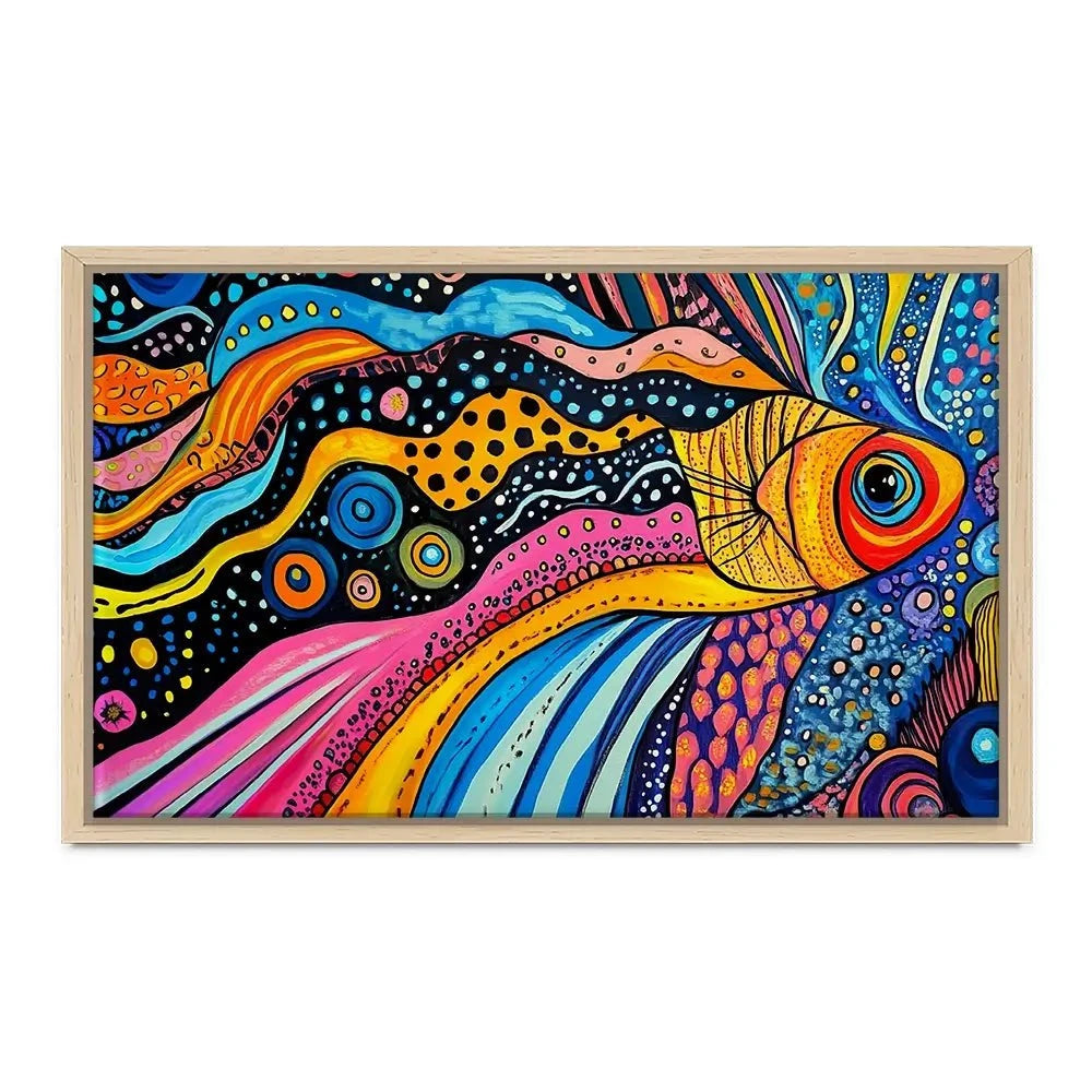 Fun Fish Canvas Print Fun Fish Canvas Print wall art product Violeta Allaberdieva