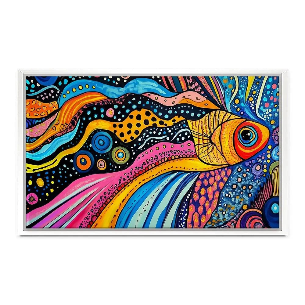 Fun Fish Canvas Print Fun Fish Canvas Print wall art product Violeta Allaberdieva