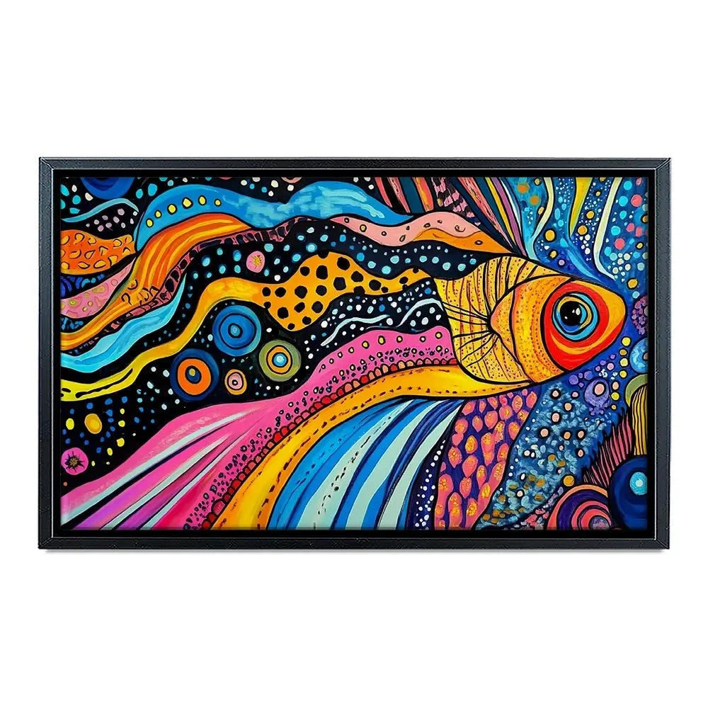 Fun Fish Canvas Print Fun Fish Canvas Print wall art product Violeta Allaberdieva