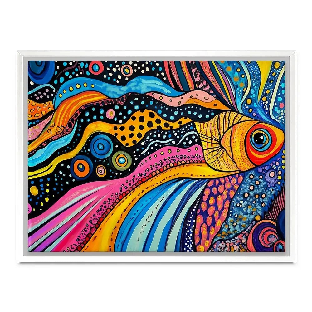 Fun Fish Canvas Print Fun Fish Canvas Print wall art product Violeta Allaberdieva