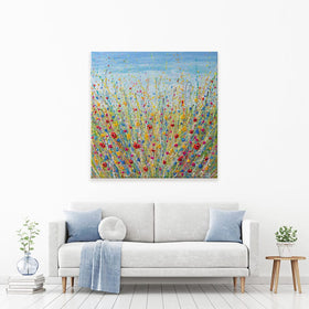 Fun Flowers Canvas Print wall art product Olga Tkachyk
