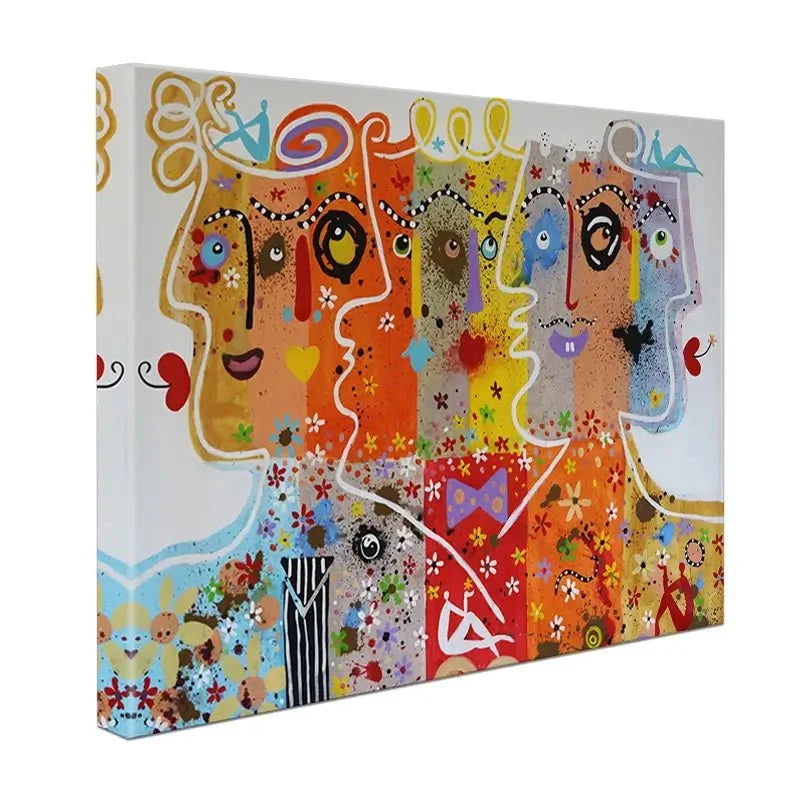 Funky Faces 1 Canvas Print Funky Faces 1 Canvas Print wall art product Maria Moretti