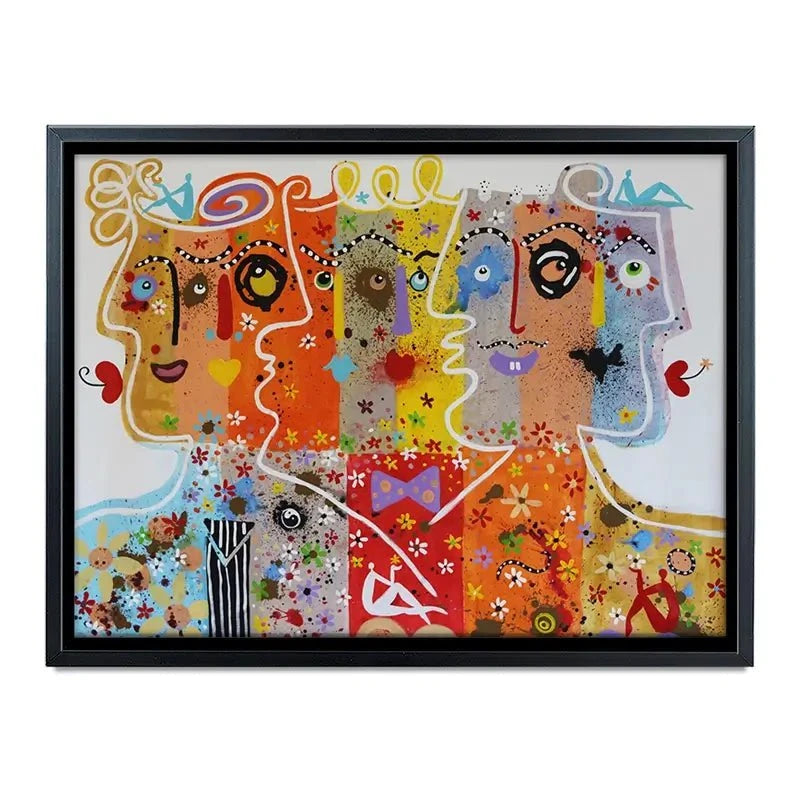 Funky Faces 1 Canvas Print Funky Faces 1 Canvas Print wall art product Maria Moretti