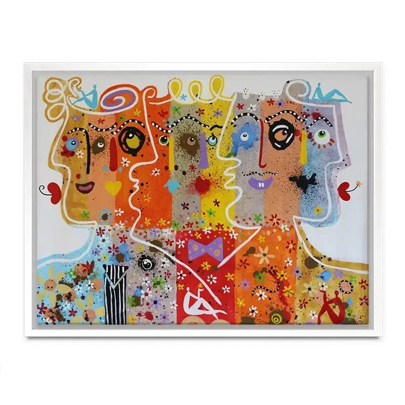 Funky Faces 1 Canvas Print Funky Faces 1 Canvas Print wall art product Maria Moretti